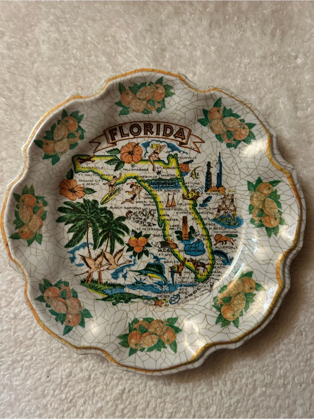 Florida Decorative Collectible Plate